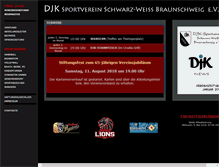 Tablet Screenshot of djk-braunschweig.de